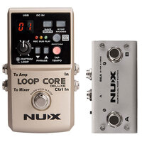 NUX CORE STOMPBOX Loop Core Deluxe Bundle Includes Loop Core Deluxe and Dual Foot Switch