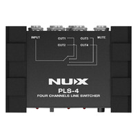 NUX Mini 4 Channel Line Switcher 1 Input to 4 Outputs or 4 Inputs to 1 Output NXPLS4
