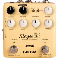 NUX VERDUGO Stageman Floor Acoustic Preamp & DI with Digital Effects and Looper function