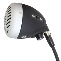 PEAVEY H-5 PVH5 H-5 Harmonica Mic with On-Off Switch in Silver and Black