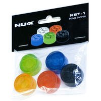 NUX Pedal Topper Footswitch Caps Assorted Colours Pack of 5 NXNST1