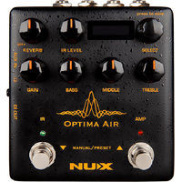 NUX VERDUGO Optima Air Acoustic Simulator and IR Loader Pedal 15 Acoustic Guitar Profiles with IR Level Control NXNAI5OPTIMA