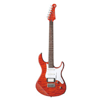 YAMAHA PACIFICA PAC212VQM MODEL ELECTRIC GTR WITH QUILTED MAPLE TOP HSS PICKUPS IN CARAMEL BROWN