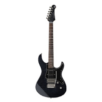 YAMAHA PACIFICA PAC612VIIFM MODEL ELECTRIC GTR FLAMED MAPLE TOP WITH HSS PICKUPS IN TRANSLUCENT BLACK VIBRATO BRIDGE