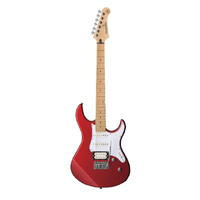 YAMAHA PACIFICA PAC112VM MODEL ELECTRIC GTR WITH MAPLE FRETBOARD HSS PICKUPS IN RED METALLIC