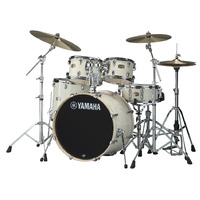 YAMAHA Stage Custom Birch 22 Inch 5 Piece Kit 10/12/16/22/14 & HW780 Classic White