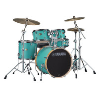 YAMAHA Stage Custom Birch 22 Inch 5 Piece Kit 10/12/16/22/14 & HW780 Matte Surf Green