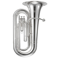 JUPITER JTU700S 3/4 Size Double B Flat Tuba Silver Plated Brass Body with Case