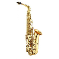 JUPITER JAS500A E Flat Alto Saxophone in Lacquered Brass Body with Case