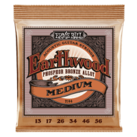 ERNIE BALL 2144 EARTHWOOD PHOSPHOR BRONZE Acoustic Guitar String Set 13-56 Medium Slinky