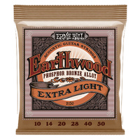 ERNIE BALL 2150 PHOSPHOR BRONZE Acoustic Guitar String Set 10-50 Extra Light