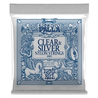 ERNIE BALL 2403 ERNESTO PALLA Classical Guitar String Set 28-42 Clear and Silver Nylon