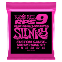 ERNIE BALL 2239 RPS REINFORCED PLAIN STEEL Electric Guitar String Set 09-42 Super Slinky