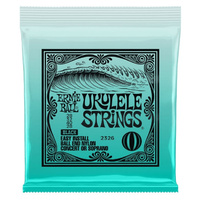 ERNIE BALL 2326 Concert/Soprano Ukulele String Set in Black Nylon with Ball End
