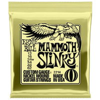 ERNIE BALL 2214 NICKEL WOUND Electric Guitar String Set 12-62 Slinky Mammoth