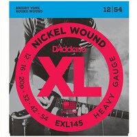 DADDARIO EXL145 Electric Guitar String Set 12-54 Nickel Wound Heavy Plain Third