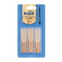 RICO ROYAL RCB0315 B Flat Clarinet Reed 1.5 3 Pack
