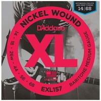 DADDARIO EXL157 Electric Baritone Guitar String Set 14-68 Medium Baritone