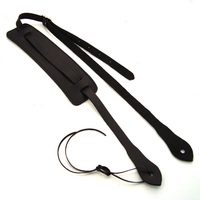 DSL BLUEGRASS 2.5 Inch Ukulele Leather Strap in Black UKESTRAP-15-1