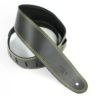 DSL 2.5 Inch Single Layer Strap in Black with Yellow Stitch SGE25-15-10