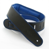 DSL 2.5 Inch Padded Garment Strap in Black/Blue with Blue Stitch GEG25-15-8