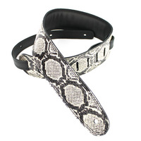 DSL 2.5 Inch Snakeskin Strap in Black with White SKG25-33-1