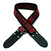 DSL 2 Inch Jacquard Weaving Strap in DC Red JAC20-DC-RED