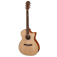EASTMAN AC-GA1CE 6 String Grand Auditorium Acoustic/Electric Guitar in Open Pore