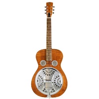 EPIPHONE DOBRO 6 String Hound Dog Deluxe Acoustic/Electric Guitar with Round Neck in Vintage Brown