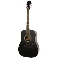 EPIPHONE DR-100 Square Shoulder Dreadnought Acoustic Guitar in Ebony