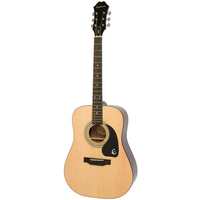 EPIPHONE DR-100 Square Shoulder Dreadnought Acoustic Guitar in Natural