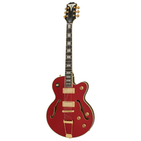 EPIPHONE UPTOWN KAT ES 6 String Electric Guitar with a Semi Hollowbody in Ruby Red Metallic