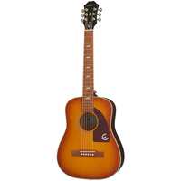 EPIPHONE LIL TEX Travel Acoustic Guitar with Gig Bag in Traditional Faded Cherry