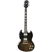 EPIPHONE SG 6 String Modern Figured Electric Guitar in Trans Black Fade