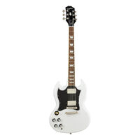 EPIPHONE SG STANDARD 6 String Left Hand Electric Guitar with Mahogany Body in Alpine White