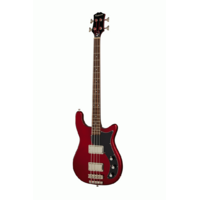 EPIPHONE EMBASSY 4 String Asymmetrical Double Cutaway Bass Guitar with Mahogany Body in Sparkling Burgundy