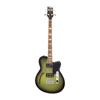 REVEREND DUB KING 4 String Bass Guitar with 5 Piece Korina/Walnut Neck in Avocado