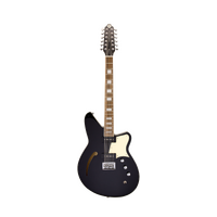 REVEREND AIRWAVE 12 String Electric Guitar with 5 Piece Korina/Walnut Neck in Midnight Black