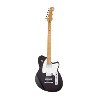 REVEREND CHARGER HB 6 String Electric Guitar with Roasted Maple Neck in Gunmetal