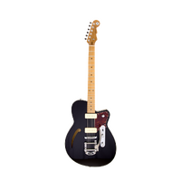 REVEREND CLUB KING 290 6 String Electric  Guitar with Bigsby Roasted Maple Neck in Midnight Black