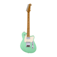 REVEREND CROSSCUT 6 String Electric Guitar with Roasted Maple Neck in Oceanside Green