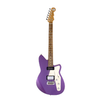 REVEREND DOUBLE AGENT W 6 String Electric Guitar with Wilkinson Tremolo Roasted Maple Neck in Italian Purple