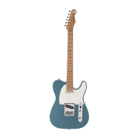 REVEREND PETE ANDERSON EASTSIDER T 6 String Electric Guitar with Roasted Maple Neck in Satin Deep Sea Blue Burst