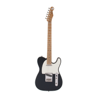 REVEREND PETE ANDERSON EASTSIDER T 6 String Electric Guitar with Roasted Maple Neck in Satin Midnight Black