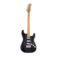 REVEREND GIL PARRIS SIGNATURE 6 String Electric Guitar with Roasted Maple Neck in Midnight Black