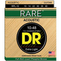 DR RARE Acoustic 12 String Set 10/48 Extra Light RPL-10/12