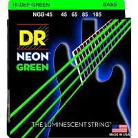 DR HI-DEF NEON GREEN Bass 4 String Set Medium 45/105 NGB-45