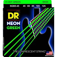 DR HI-DEF NEON GREEN Bass 5 String Set Medium 45/125 NGB5-45
