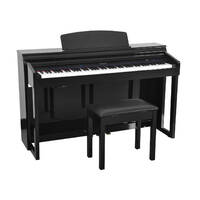 ARTESIA DP-150e 88 Note Deluxe Cabinet Style Digital Piano with Adjustable Bench in Polished Ebony