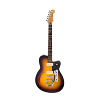 REVEREND CLUB KING 290 6 String Electric Guitar with Roasted Maple Neck in 3 Tone Sunburst